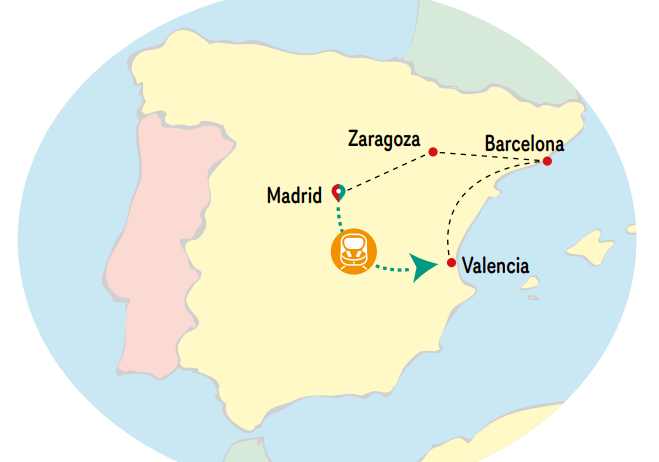 Mapa del viaje